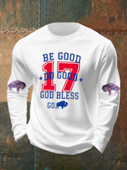 Men's Football Fans Lovers Gameday Casual long sleeve T-shirt