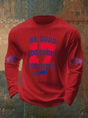 Men's Football Fans Lovers Gameday Casual long sleeve T-shirt