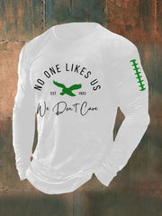 Men's Football Fans Lovers Gameday Casual Long Sleeve T-shirt
