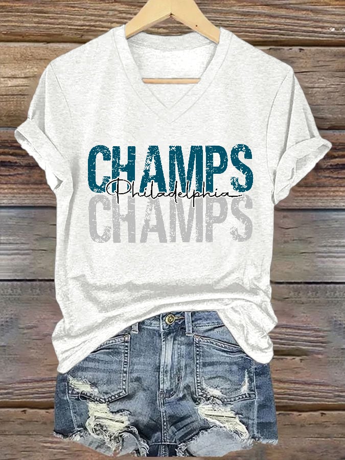 Women's Football Fans Lovers Gameday Casual short-sleeved T-shirt
