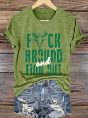 Women's Football Fans Lovers Gameday Casual short-sleeved T-shirt
