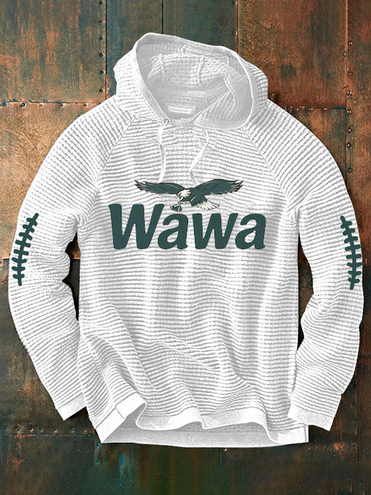 Men's Football Fans Lovers Gameday Casual French Terry Hoodie