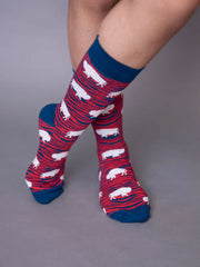 Unisex Buffalo Football Lover Printed Socks