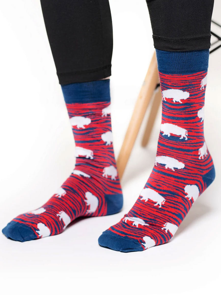 Unisex Buffalo Football Lover Printed Socks