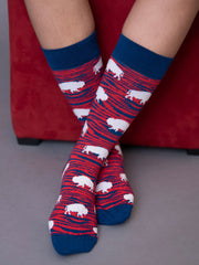 Unisex Buffalo Football Lover Printed Socks