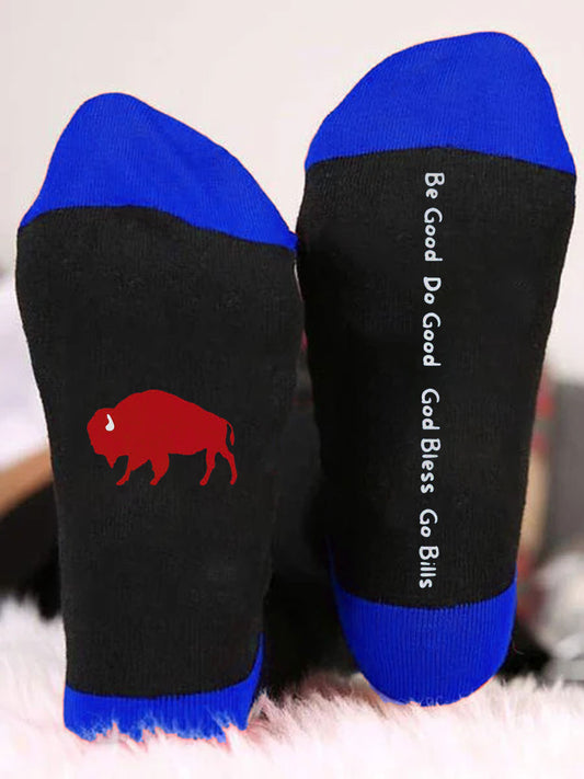 Unisex Buffalo Football Lover Printed Socks