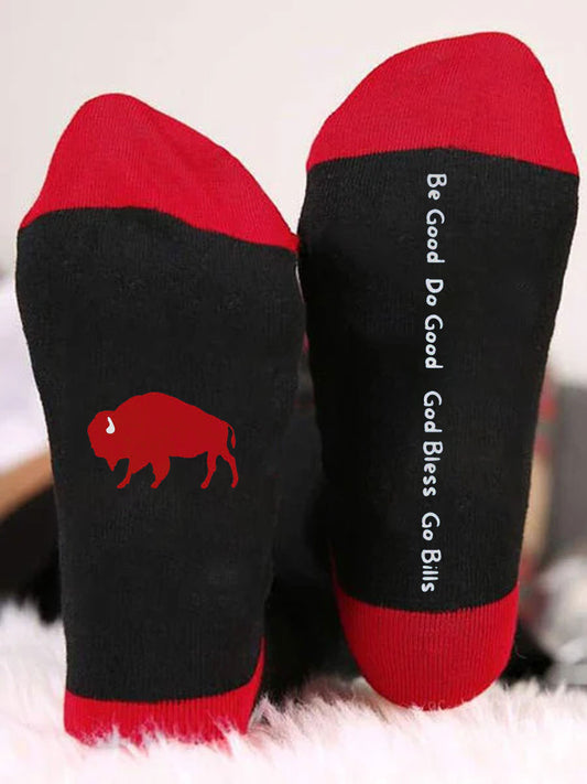 Unisex Buffalo Football Lover Printed Socks