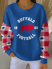 Women's Buffalo Football Lover Printed Sweatshirt