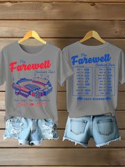 Women's The Farewell Stadium Tour Buffalo Football Lover Printed T-Shirt