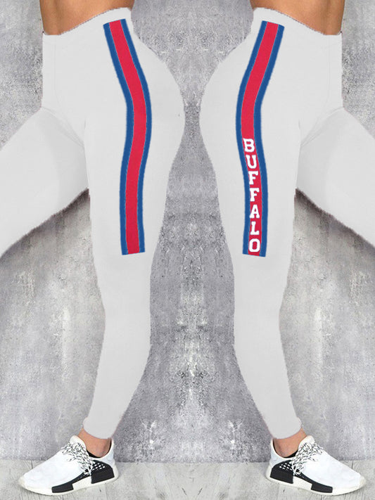 Women's Buffalo Football Lover Printed Yoga Leggings