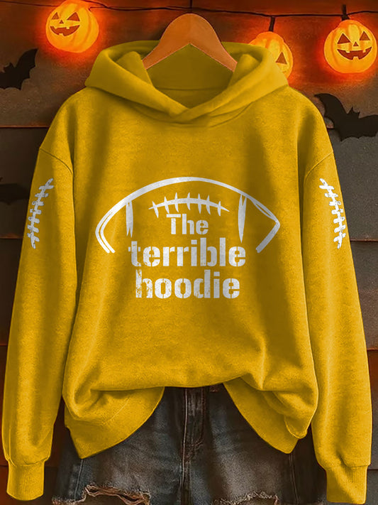 Women's American football hooded sweatshirt