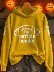 Women's American football hooded sweatshirt