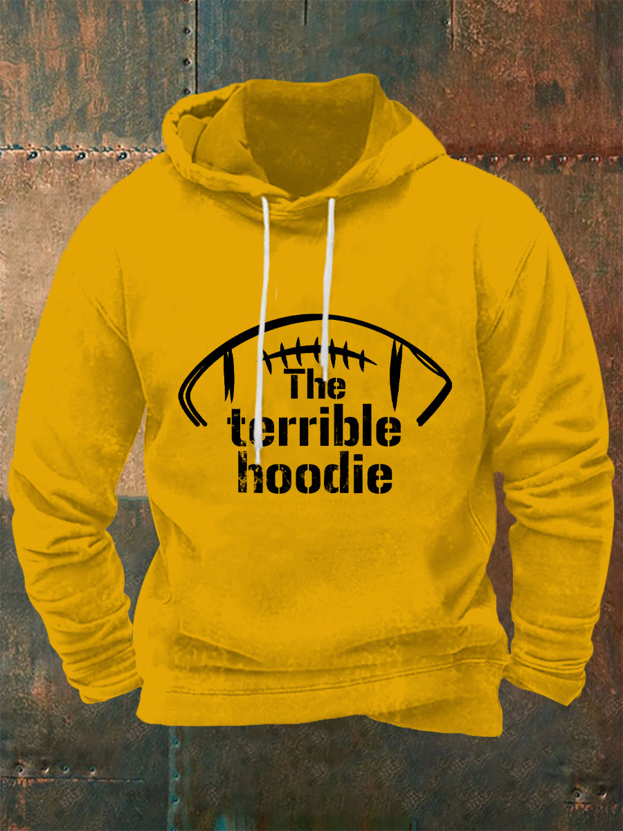 Men's American football hooded sweatshirt