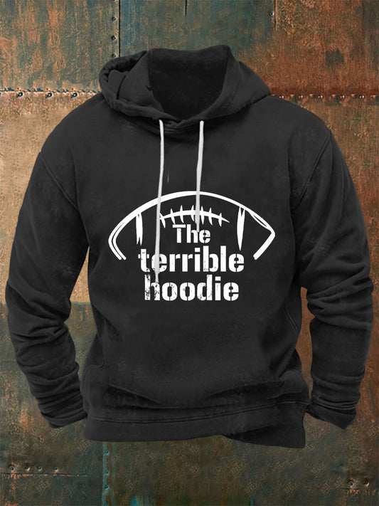 Men's American football hooded sweatshirt