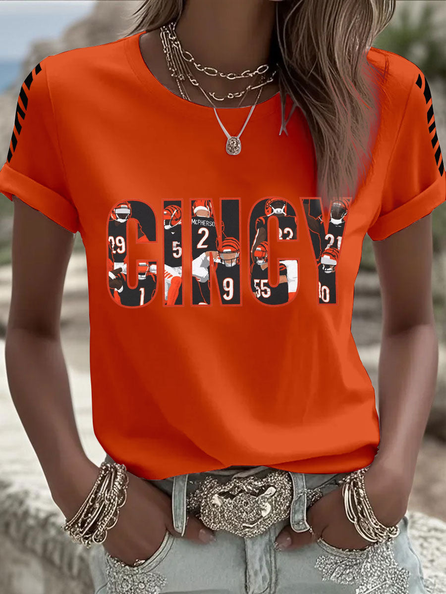 Women's CINCY Football T-shirts