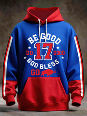 Men's Football Fans Lovers Gameday Casual Hoodie