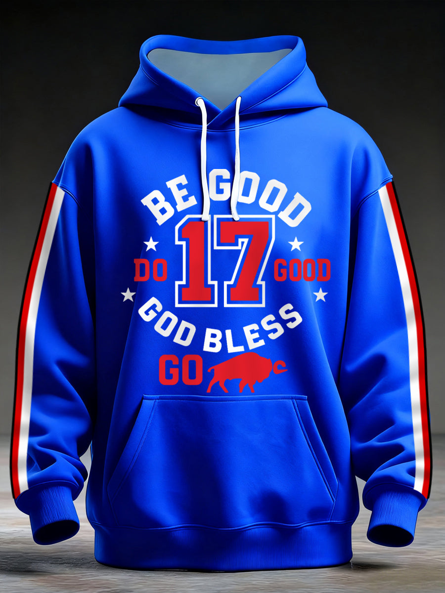 Men's Football Fans Lovers Gameday Casual Hoodie