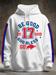 Men's Football Fans Lovers Gameday Casual Hoodie