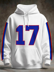 Men's Football Fans Lovers Gameday Casual Pocket Hoodie