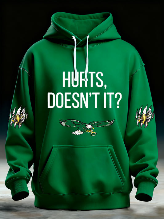 Men's Football Fans Lovers Gameday Oversized Drop-Shoulder Hoodie with Pockets