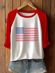 Women's Baseball Print Casual T-Shirt