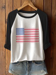 Women's Baseball Print Casual T-Shirt