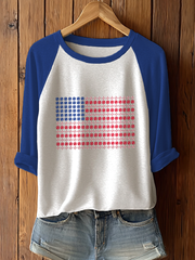 Women's Baseball Print Casual T-Shirt