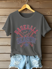 Women's Baseball Season Print T-Shirt