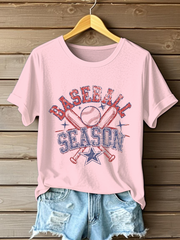 Women's Baseball Season Print T-Shirt