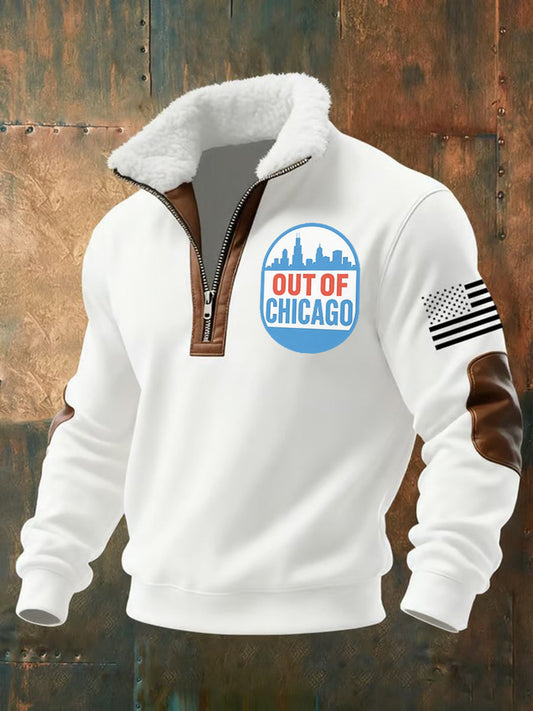 Men's Out Of Chicago Printed Sweatshirt