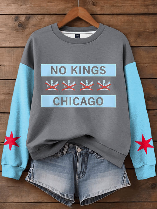 Women's Chicago Protest Print Sweatshirt