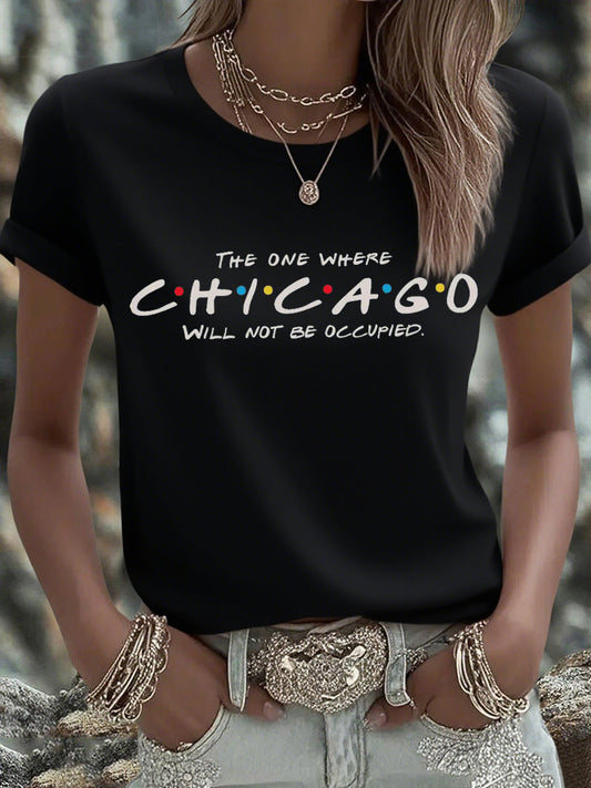 Women's Chicago Protest Short Sleeve T-Shirt