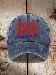 Fuck ICE Chicago Strong Hat