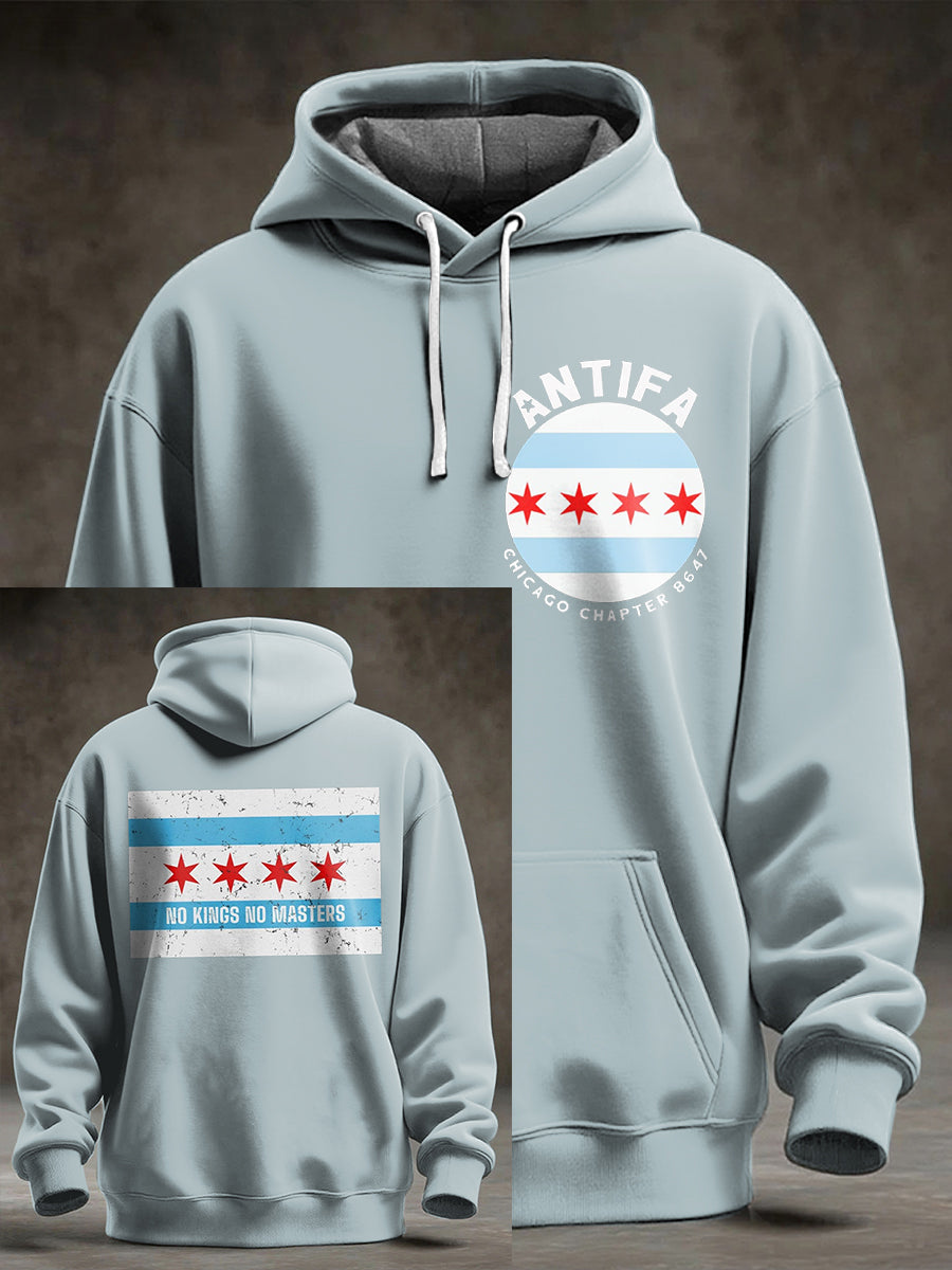 Men's Chicago Protest Oversized Drop-Shoulder Hoodie