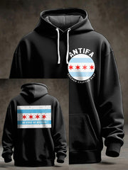 Men's Chicago Protest Oversized Drop-Shoulder Hoodie