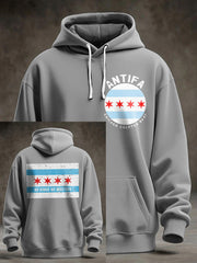 Men's Chicago Protest Oversized Drop-Shoulder Hoodie