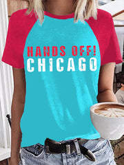 Women's Chicago Protest round neck T-shirt