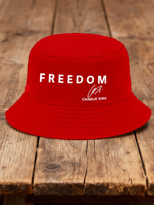 Unisex Freedom Is Not Free R.I.P Charlie Kirk Print Hat