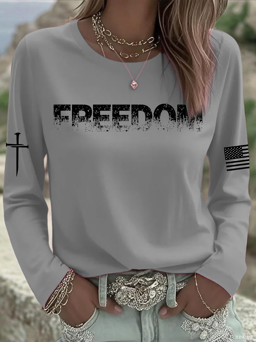 Women's  Freedom Printed Tops