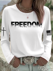 Women's  Freedom Printed Tops
