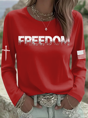 Women's  Freedom Printed Tops