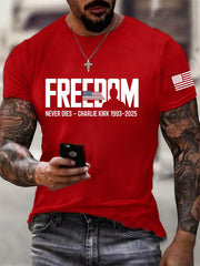 Men's Freedom Is Not Free R.I.P Charlie Kirk Short Sleeve T-shirt