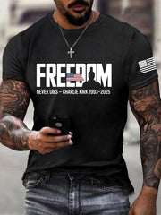 Men's Freedom Is Not Free R.I.P Charlie Kirk Short Sleeve T-shirt