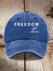 Unisex Freedom Is Not Free R.I.P Charlie Kirk Print Hat