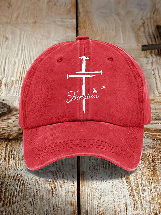 Unisex Freedom Cross Faith Hat