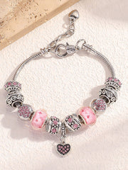 Women's breast cancer pink bracelet