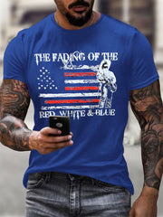 Men's The Fading of the Red White and Blue Printed T-shirt