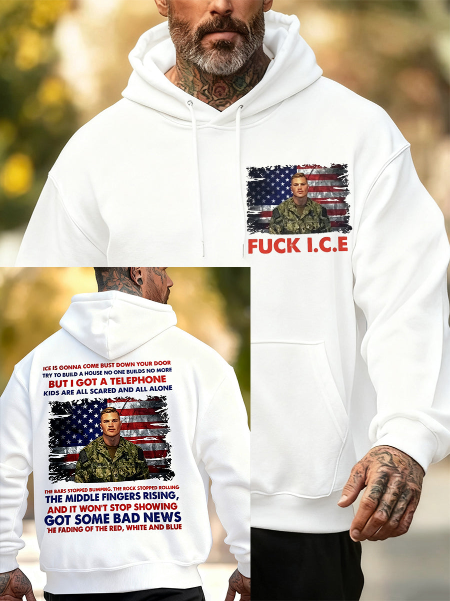 Men's The Fading of the Red White and Blue Hoodie