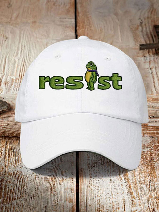 Unisex Resist Frog Print Hat