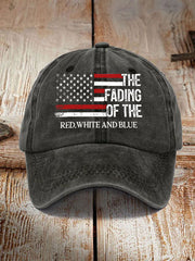 Unisex The Fading Of The Red White And Blue Print Hat